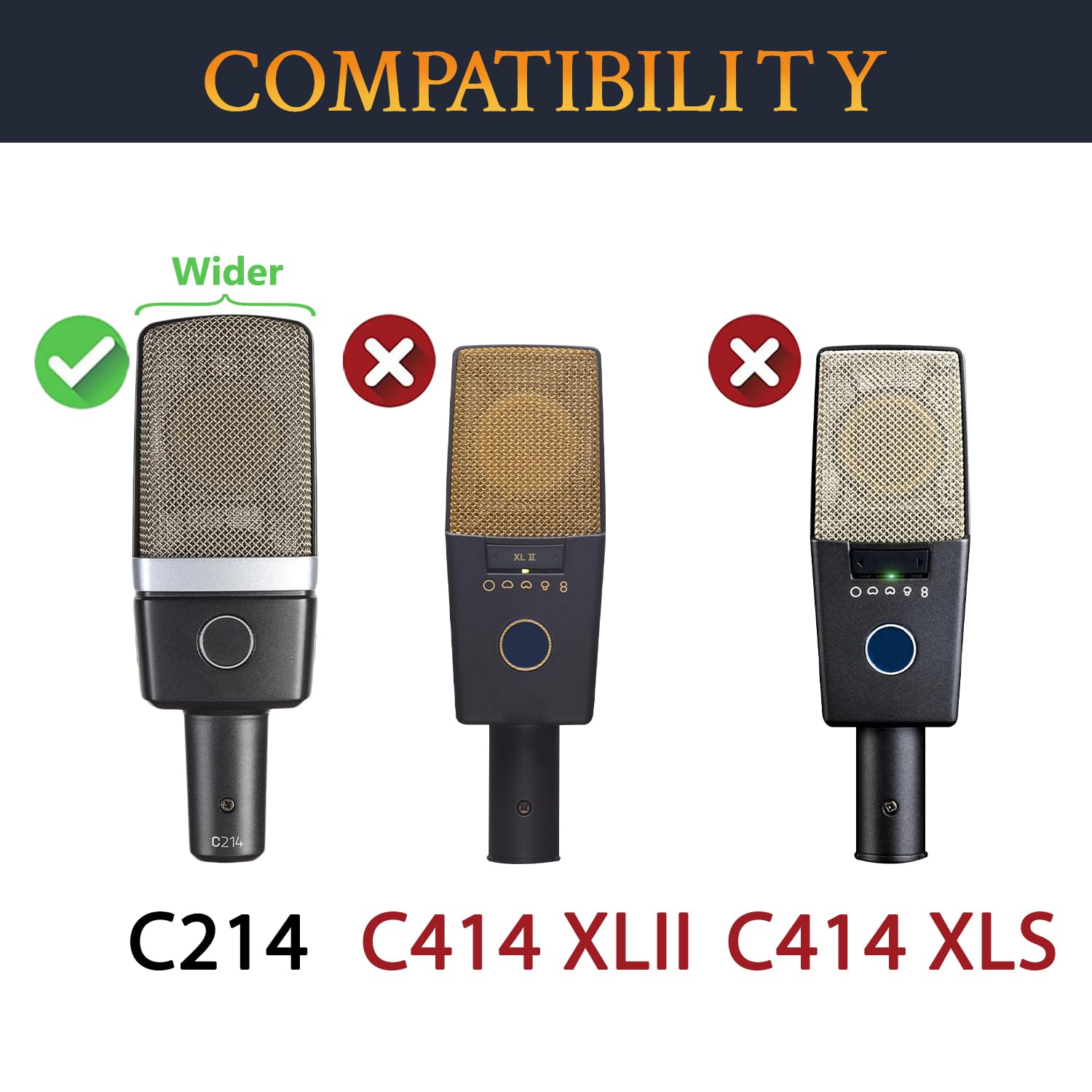 AKG C214① AKG C214 Condenser Microphone - Leading Musical Instrument